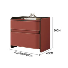 Muatkan imej ke dalam penonton Galeri, Hilario Soft Padding Leather Standalone Bedside Table
