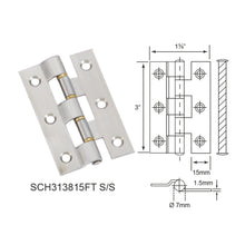 Load image into Gallery viewer, E-SWING Stainless Steel One Leaf Crank Hinges SCH

