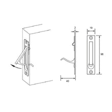 Muatkan imej ke dalam penonton Galeri, ES'TECH Brass Sliding Edge Pull SE2384
