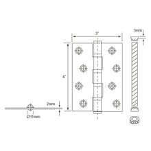 Muatkan imej ke dalam penonton Galeri, E-SWING Stainless Steel Hinges With 4 Ball Bearings SH243FT4B
