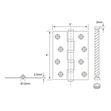 Load image into Gallery viewer, E-SWING Stainless Steel Hinges With 4 Ball Bearings SH2543FT4B
