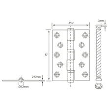 Load image into Gallery viewer, E-SWING Stainless Steel Hinges With 4 Ball Bearings SH25535FT4B
