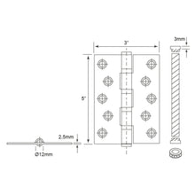 Load image into Gallery viewer, E-SWING Stainless Steel Hinges With 4 Ball Bearings SH2553FT4B
