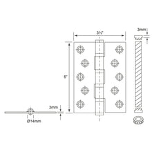 Load image into Gallery viewer, E-SWING Stainless Steel Hinges With 4 Ball Bearings SH3535FT4B
