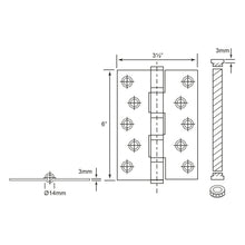 Muatkan imej ke dalam penonton Galeri, E-SWING Stainless Steel Hinges With 4 Ball Bearings SH3635FT4B

