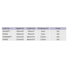 将图片加载到图库查看器，E-SWING Stainless Steel Hinges SH243FT SH25535FT SH303 SH505
