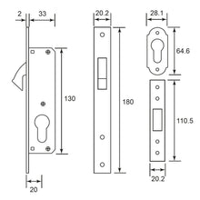 Muatkan imej ke dalam penonton Galeri, DUFIX Stainless Steel Hook Lock SM620
