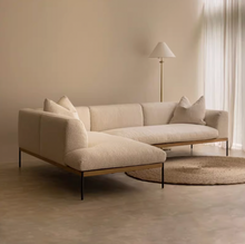 将图片加载到图库查看器，Shacia Wabi-Sabi Wool Fabric Wood Sofa
