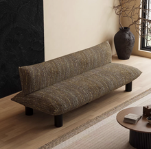 将图片加载到图库查看器，Mehetabel Retro Style Straight Arm Less Sofa
