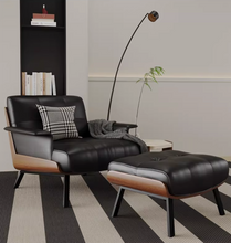 Load image into Gallery viewer, Areli Italian Single Sofa Leisure Ottoman Chair
