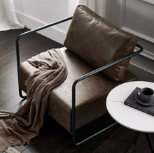 Load image into Gallery viewer, Amon Iron Frame Retro Industrial Style Lounge Sofa Chair
