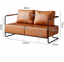 Load image into Gallery viewer, Amon Iron Frame Retro Industrial Style Lounge Sofa Chair
