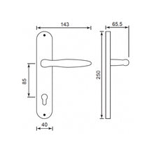 Muatkan imej ke dalam penonton Galeri, FRASCIO Solid Brass Lever Handle On Rose - Soft 400-23

