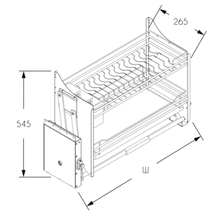 将图片加载到图库查看器，MIRAI Up &amp; Down Storage Kit Elevator Basket - Dark Grey
