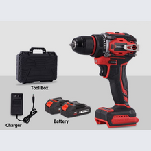 Muatkan imej ke dalam penonton Galeri, 21V Brushless Battery Drill With 2 Five Lithium Battery &amp; 1 Charger
