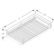 将图片加载到图库查看器，MIRAI Four Pull Out Basket With Undermount Soft Closing Slide - Dark Grey
