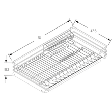 将图片加载到图库查看器，MIRAI Four Side Dish Rack With Undermount Soft Closing Slide - Dark Grey
