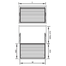 Load image into Gallery viewer, MIRAI Four Side Tray Aluminium Basket With Soft Closing (Attach With Door)

