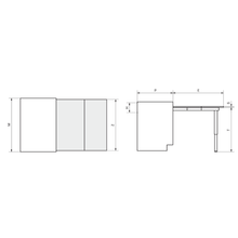 Load image into Gallery viewer, ATIM T-Able Pull-Out Drawer Table With Single Telescopic Folding Leg
