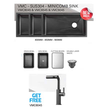 将图片加载到图库查看器，VULCANO SUS304 Minicomb Sink VMC 8045 8545 9045

