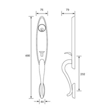 将图片加载到图库查看器，SCHLAGE FA SERIES Handleset / Gripset - Venice

