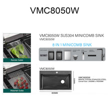 Load image into Gallery viewer, VULCANO SUS304 Minicomb Sink VMC 8050 8550 9050
