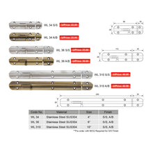 Load image into Gallery viewer, ES'TECH Stainless Steel Surface Bolt WL34 WL36 WL310
