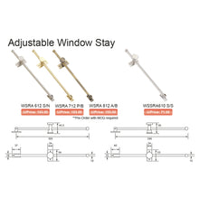 Muatkan imej ke dalam penonton Galeri, ES'TECH Adjustable Window Stay WSRA
