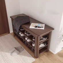 Muatkan imej ke dalam penonton Galeri, Dobby Wooden 3 Tier Shoe Storage Bench
