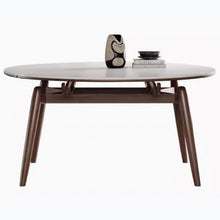 Muatkan imej ke dalam penonton Galeri, Hart Extendable Round Rectangle Sintered Stone Dining Table 1.2m to 1.5m
