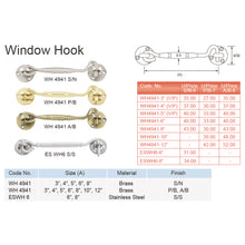 Muatkan imej ke dalam penonton Galeri, ES'TECH Window Hook WH4941
