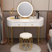 将图片加载到图库查看器，Haney Celebrity Round Edge Dressing Table Set 0.8m to 1.2m
