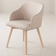 将图片加载到图库查看器，Ballard Wood Leg PU Leather Fabric Dining Chair

