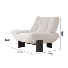 Load image into Gallery viewer, Prisca Low Seat Library Lounge Lamb Wool Chair
