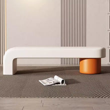 将图片加载到图库查看器，Koch Architect Shoe PU Leather Fitting Room Bench
