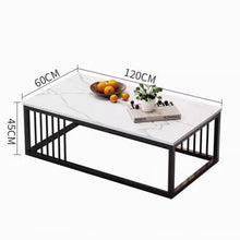 Muatkan imej ke dalam penonton Galeri, Cain Leather Sofa Coffee Table Office Lounge Furniture
