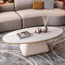 将图片加载到图库查看器，Emmie Oval Luxury Design Coffee Table
