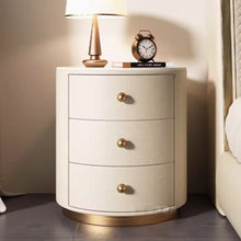 将图片加载到图库查看器，Tamsin 3 Drawers Rounded Bedside Table
