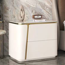 Muatkan imej ke dalam penonton Galeri, Barrera Light Luxury Sintered Stone Top Bedside Table

