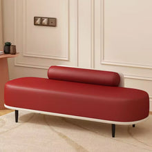 将图片加载到图库查看器，Milly Celebrity Fitting Room Pet Friendly PU Leather Bench
