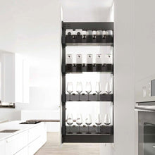 Load and play video in Gallery viewer, MIRAI 4 Tier Side Mounted Tall Aluminium Larder With Soft Closing
