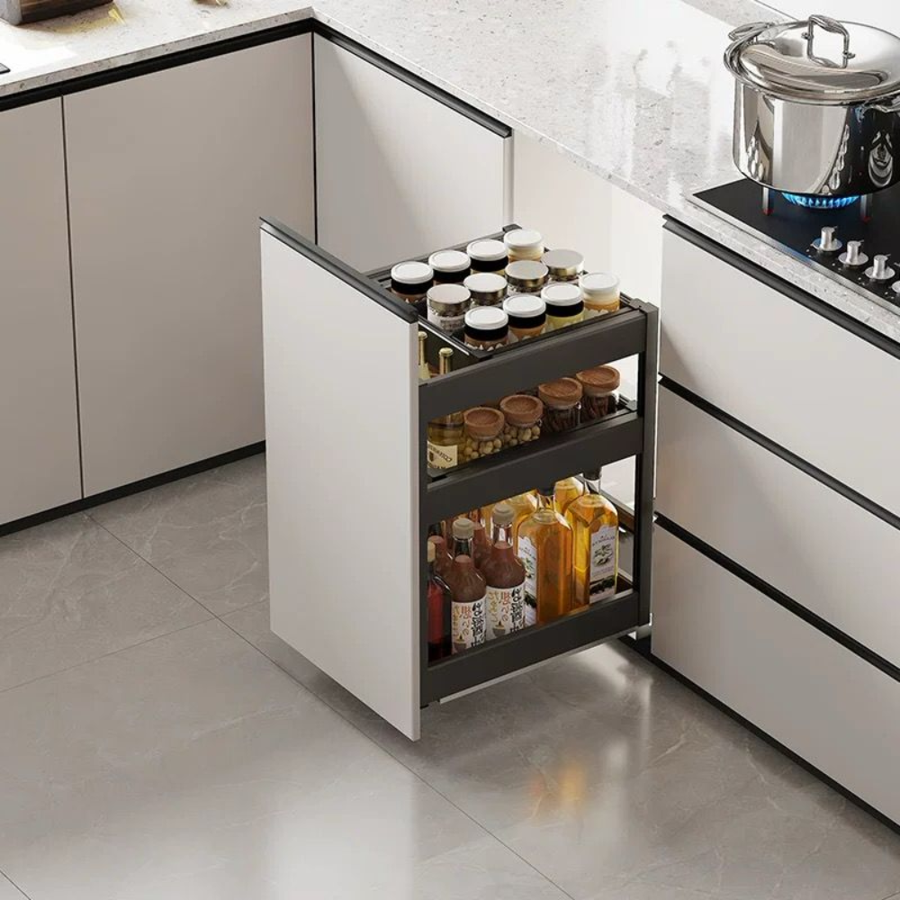 MIRAI Function Storage Drawer Aluminium Basket (Attach With Door)