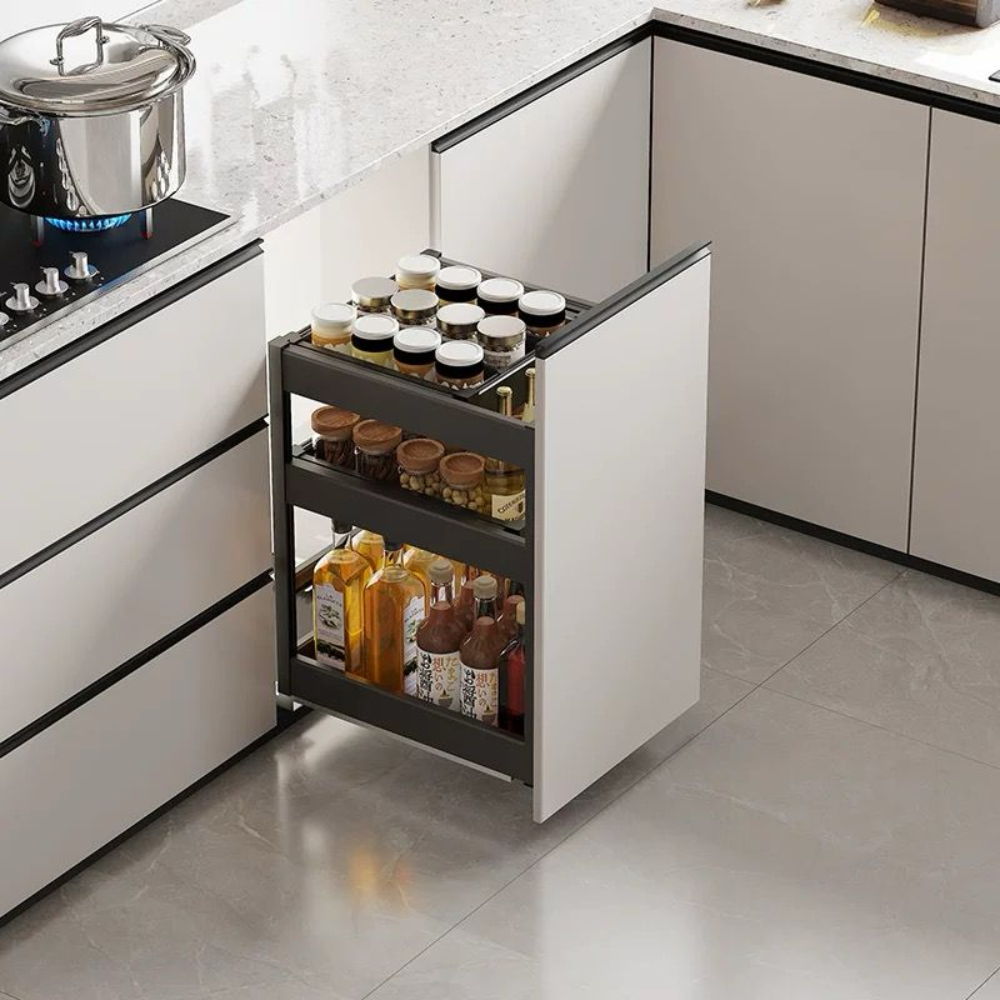 MIRAI Function Storage Drawer Aluminium Basket (Attach With Door)