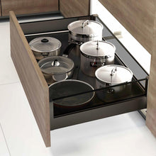 Muatkan dan mainkan video dalam penonton Galeri, MIRAI Four Side Tray Aluminium Basket With Soft Closing (Attach With Door)
