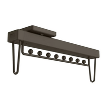 在图库查看器中加载和播放视频，MIRAI Top Mounted Pull Out Closet Rail Hanger (Dark Grey &amp; White)
