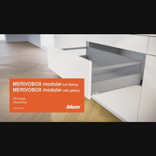 Muatkan dan mainkan video dalam penonton Galeri, BLUM MERIVOBOX Height Drawer Combo S2
