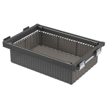 Load and play video in Gallery viewer, MIRAI Rattan Basket With Soft Close Slide (Dark Grey &amp; White)

