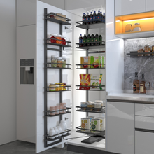 在图库查看器中加载和播放视频，MIRAI Tall Pantry Unit - Dark Grey
