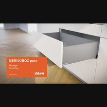 在图库查看器中加载和播放视频，BLUM MERIVOBOX Height Drawer Combo S4
