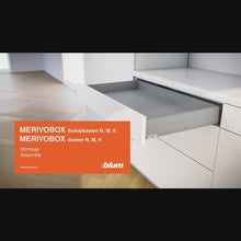 Muatkan dan mainkan video dalam penonton Galeri, BLUM MERIVOBOX Height Drawer Combo SU1
